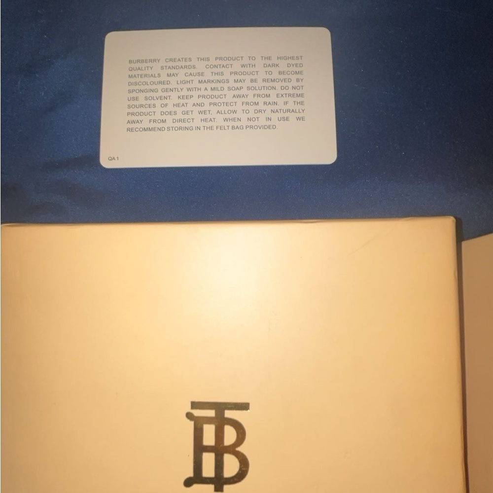 Burberry Blue and Cream Box with Logo
